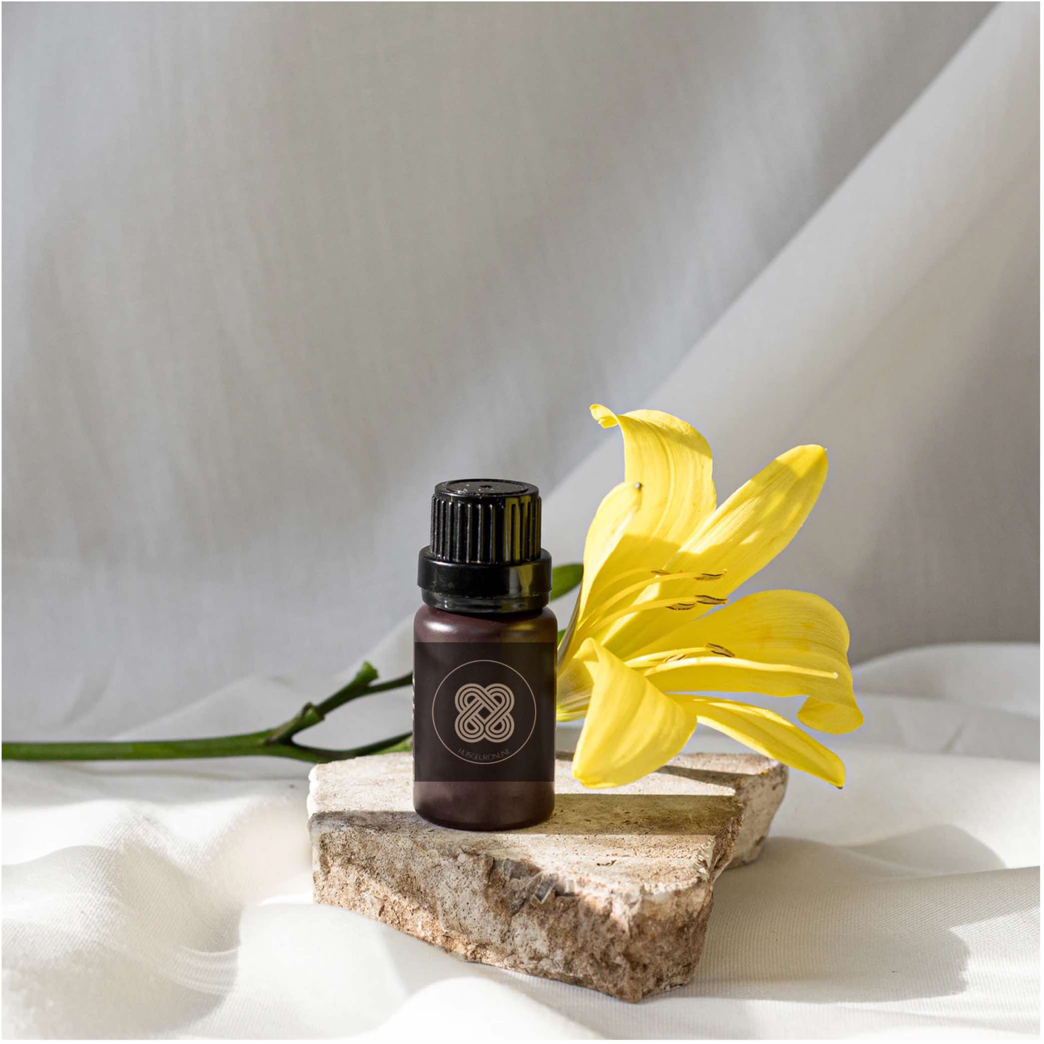 Etherische olie gele bloem